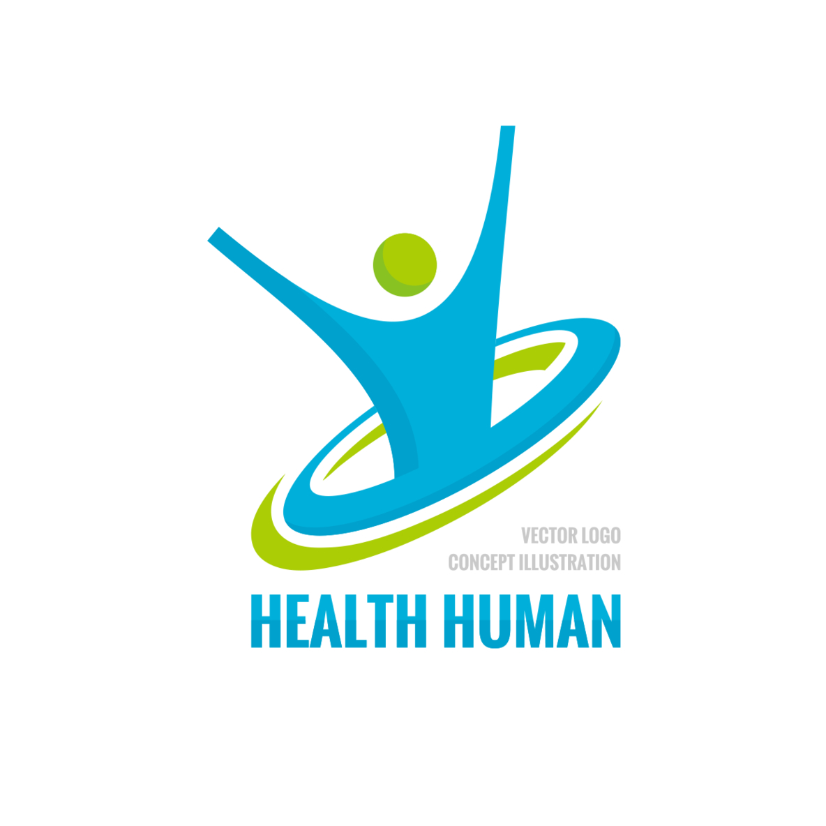logoHealth human - vector logo concept illustration