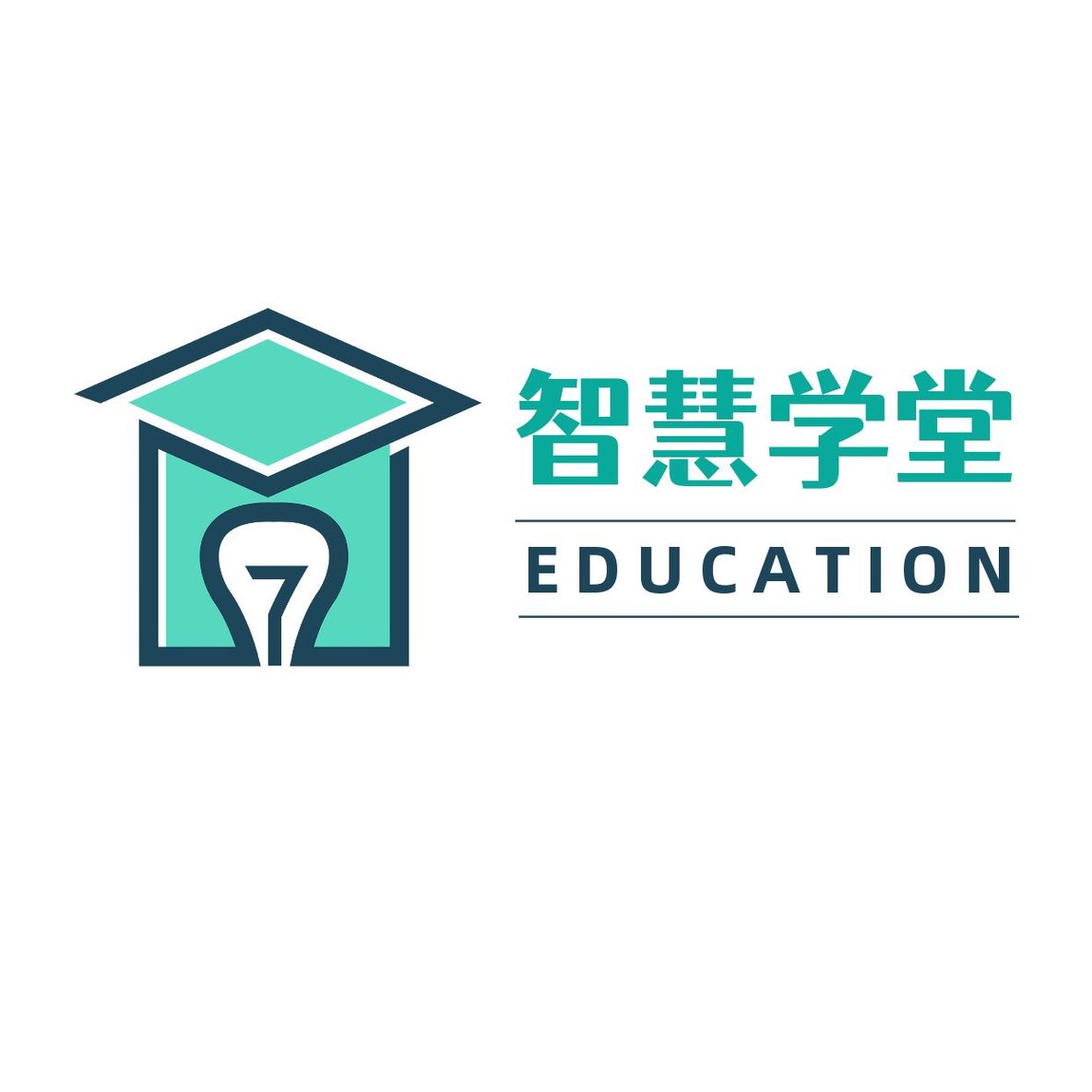 教育博士帽灯泡logo