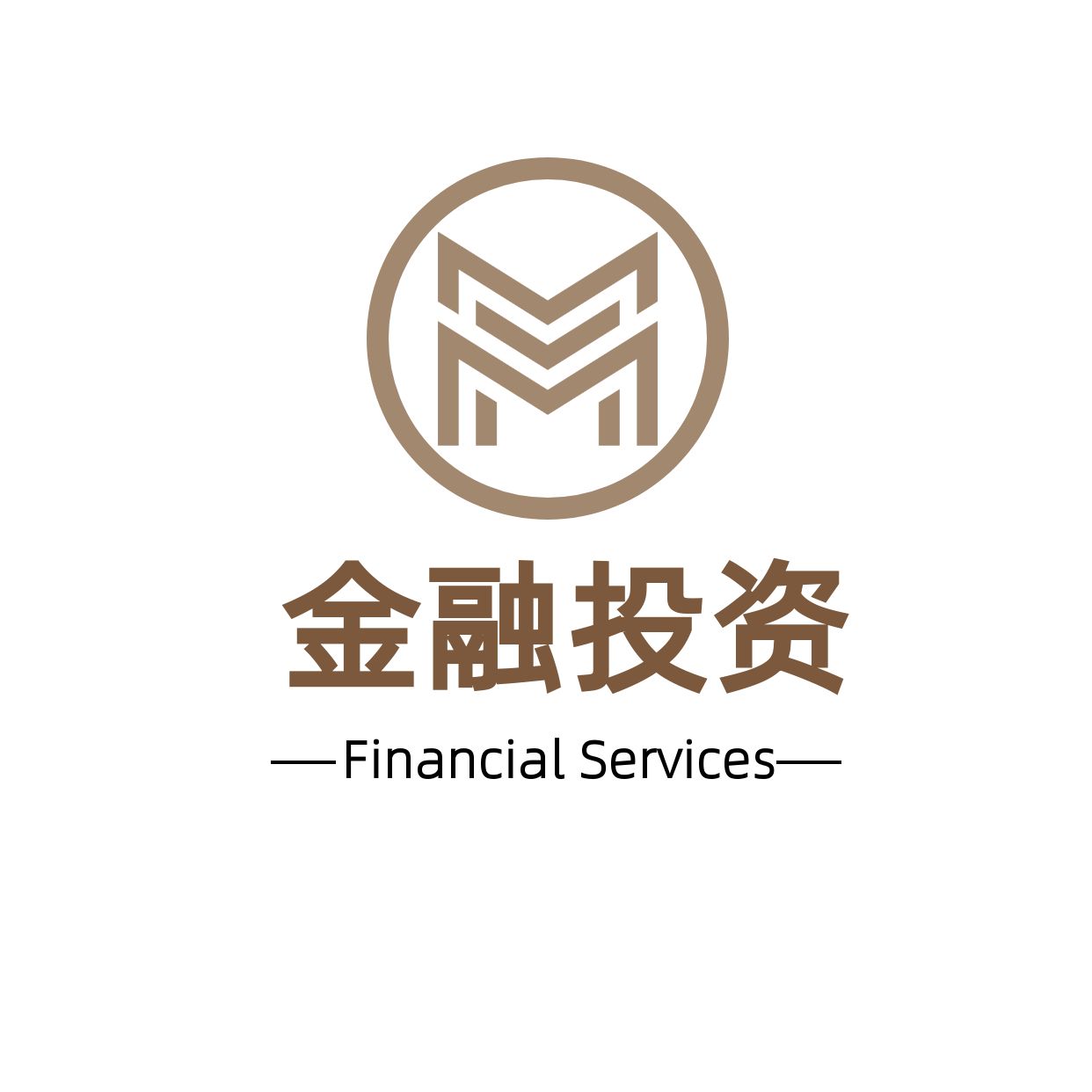 金融M造型logo