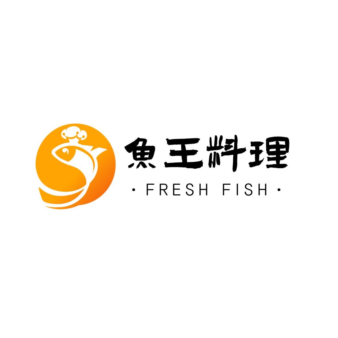 logo标志着金色的鱼