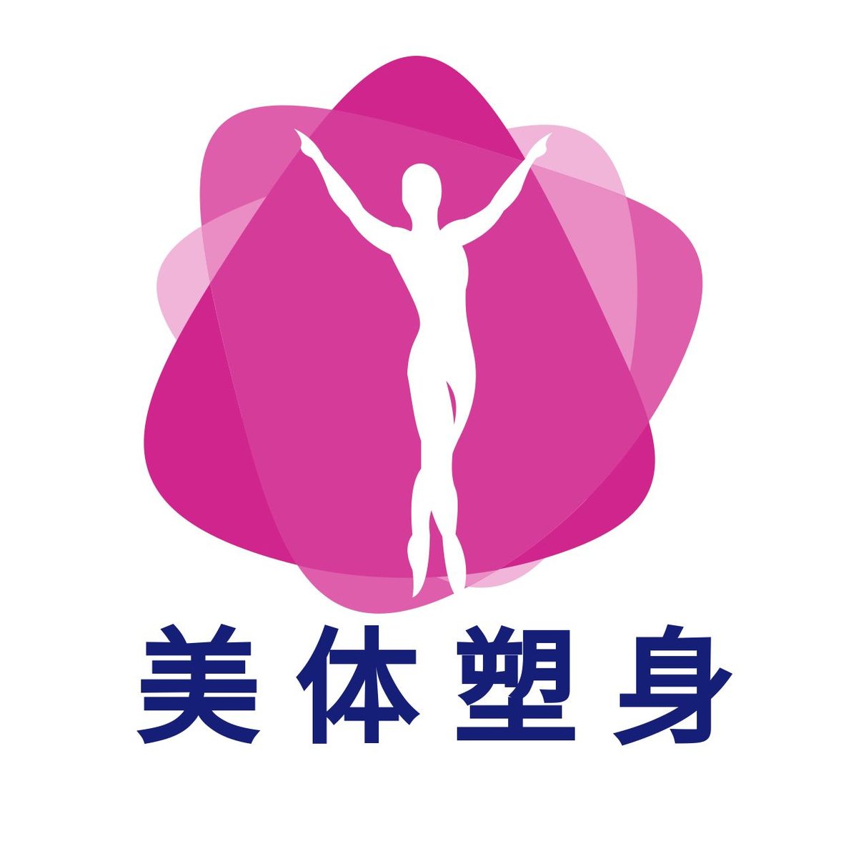 运动粉色三角形logo